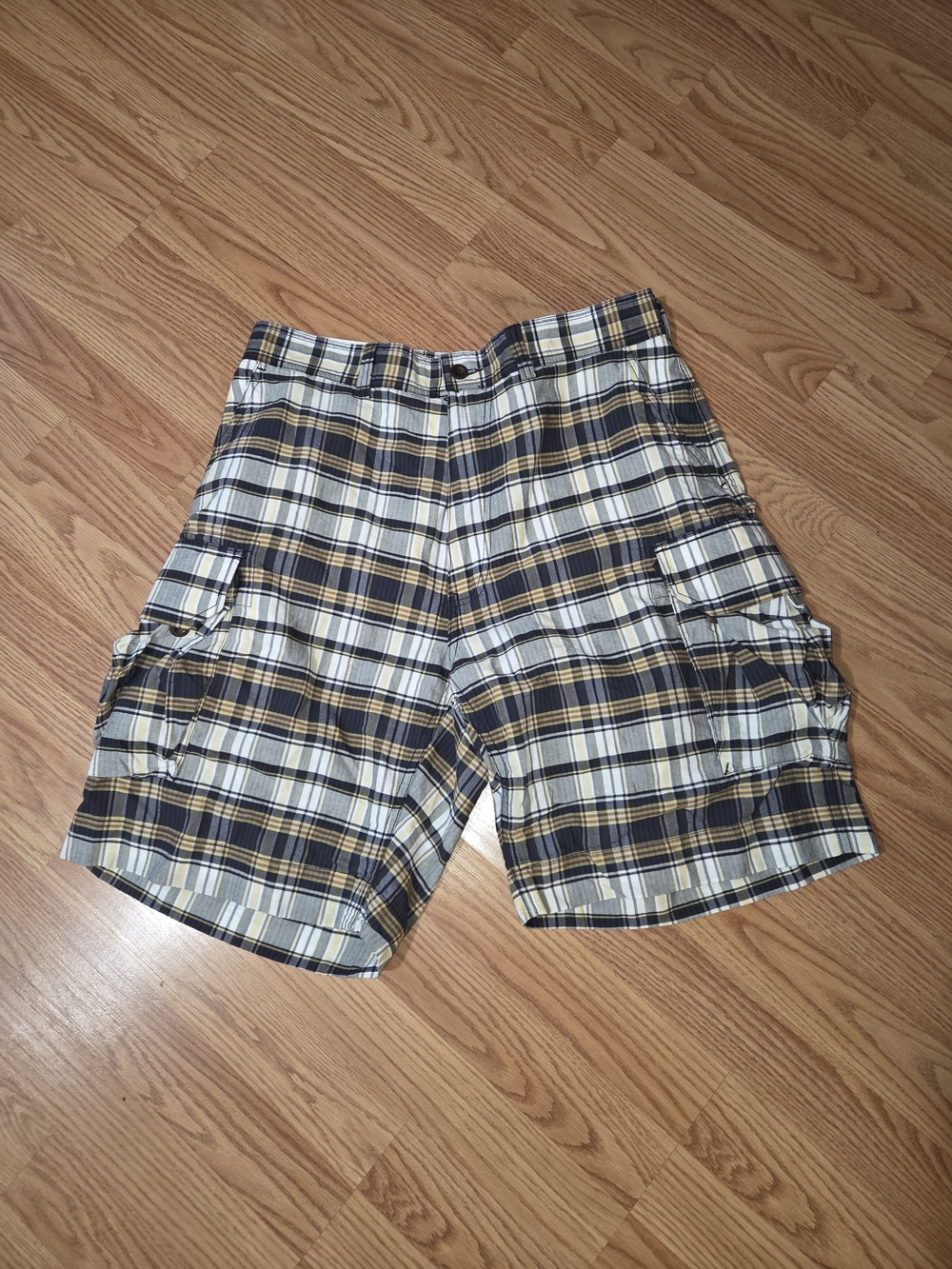 Polo Ralph Lauren Mens Size 35 Plaid Gellar Fatigue Cargo Shorts Nwt